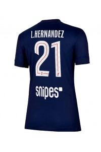 Paris Saint-Germain Lucas Hernandez #21 Fotballdrakt Hjemme Klær Dame 2025-26 Korte ermer